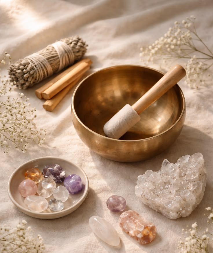Sound Bowls, Crystals & Smudge Essentials